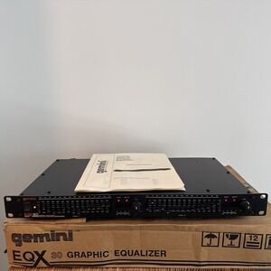 Gemini EQX 80 Graphic Equalizer. Excellent condition w/ original box and manual